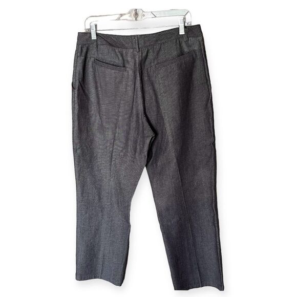 Tocca Dark Gray Wool-Blend Trousers with Brown Trim Style 4296700 Size 12 - Picture 3 of 10